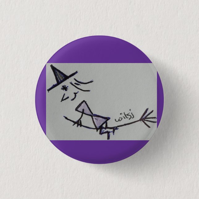 wicca kids pinback button (Front)