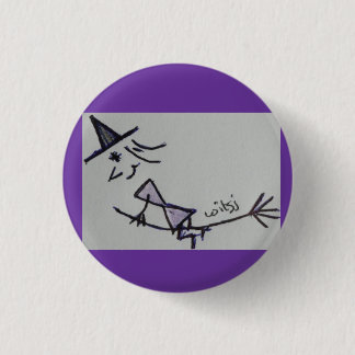 wicca kids pinback button