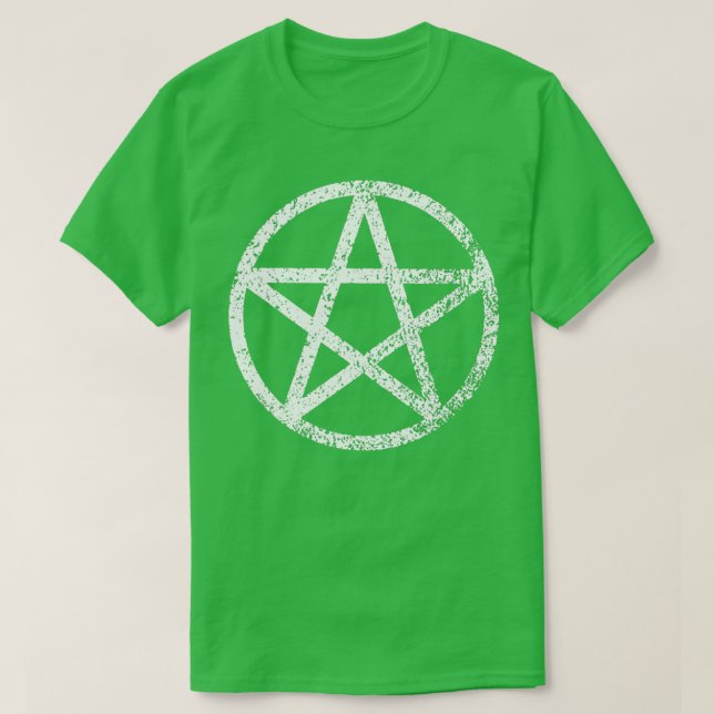 Wicca Pentagram T-Shirt (Design Front)