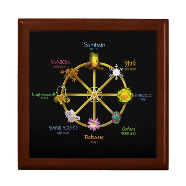 Wicca Wheel of the Year Sabbats Gift Box (Front)