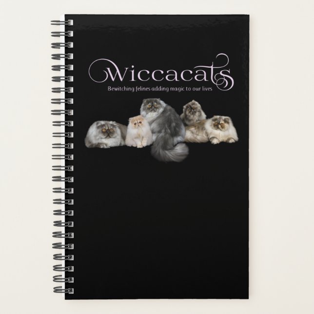 WiccaCats spiral planner (Front)