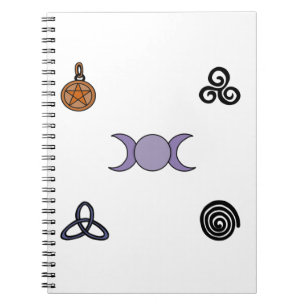 Wiccan and Pagan Symbols Notebook