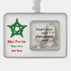 Wiccan Baby's First Yule Keepsake Ornament