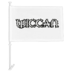 Wiccan Car Flag