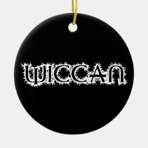 Wiccan Ceramic Ornament