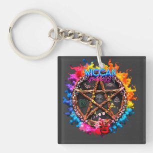 Wiccan Goddess Keychain