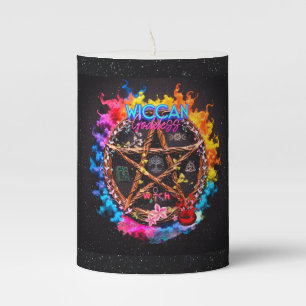 Wiccan Goddess Pillar Candle