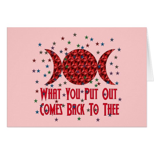 Wiccan Karma Cards (Front Horizontal)