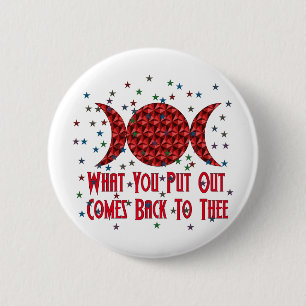 Wiccan Karma Pinback Button