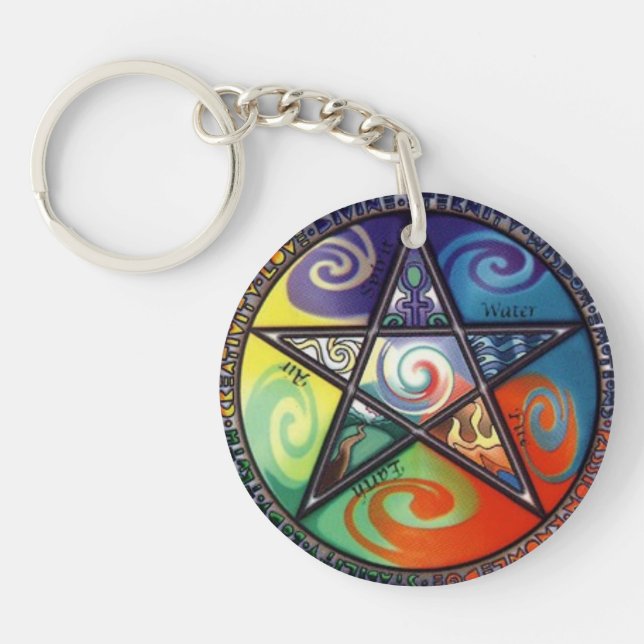 Wiccan Keychain - 1 (Front)