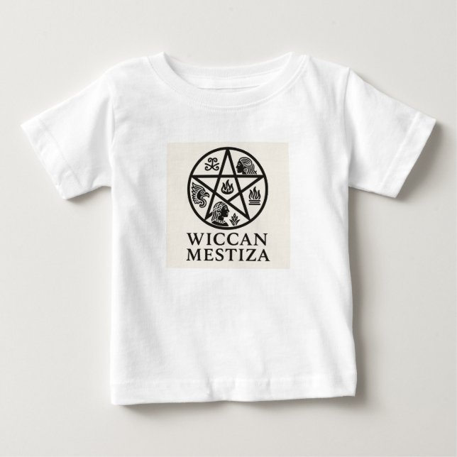 Wiccan Mestiza + Mexica Heart Baby T-Shirt (Front)