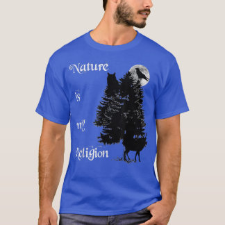 Wiccan Nature is my Religion Witch  T-Shirt