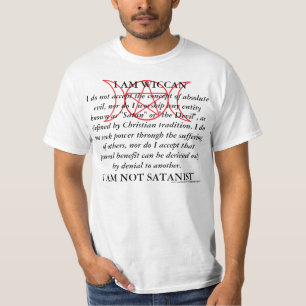 Wiccan, Not Satanist T-Shirt