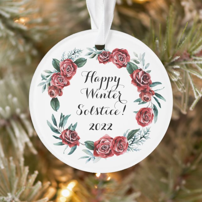 Wiccan, Pagan Happy Winter Solsctice 2022 Ornament (Tree)