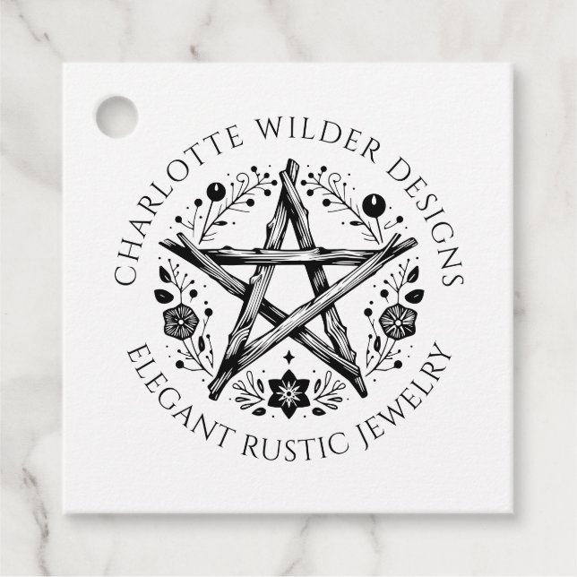 Wiccan Pagan Jewelry  Favor Tags (Front)