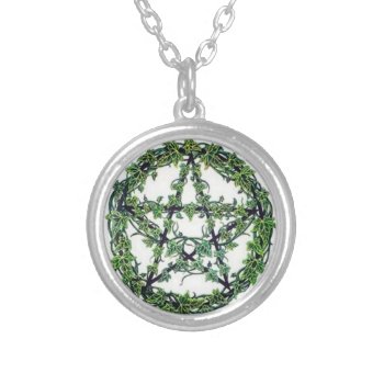 Wiccan Pagan Pentagram Necklace by BetterGnomesCauldron at Zazzle