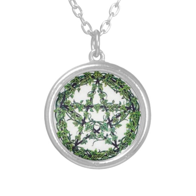 wiccan Pagan Pentagram Necklace (Front)