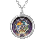 Wiccan Pagan Pentagram Zodiac Necklace at Zazzle