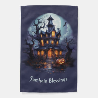 Wiccan Pagan Samhain Blessings Garden Flag