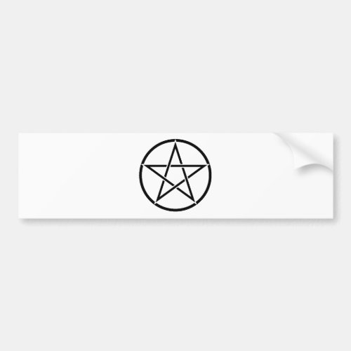 Wiccan Pentacle Pentagram Bumper Sticker