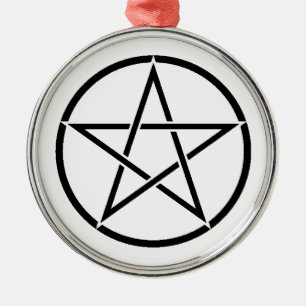 Wiccan Pentacle (Pentagram) Metal Ornament