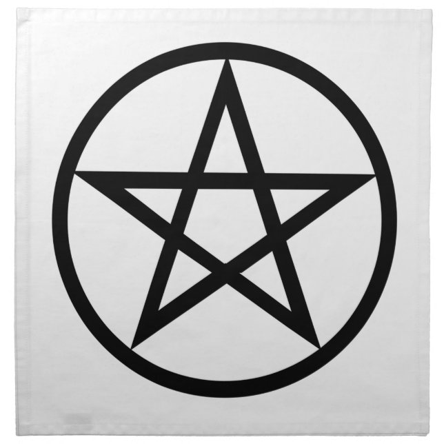 Wiccan (Pentacle) Symbol Napkin (Front)