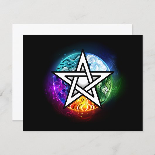 Wiccan pentagram (Front/Back)