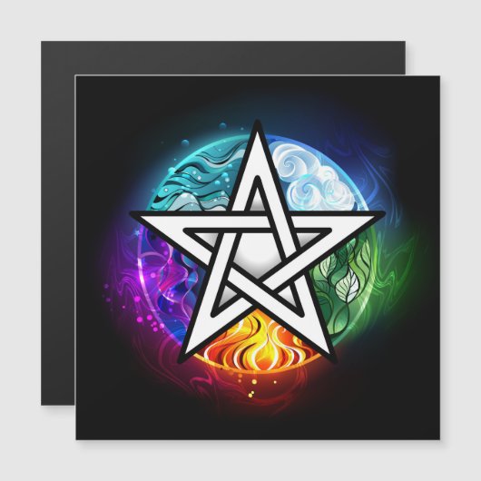 Wiccan pentagram (Front/Back)