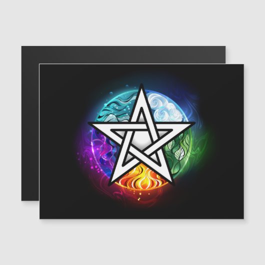 Wiccan pentagram (Front/Back)