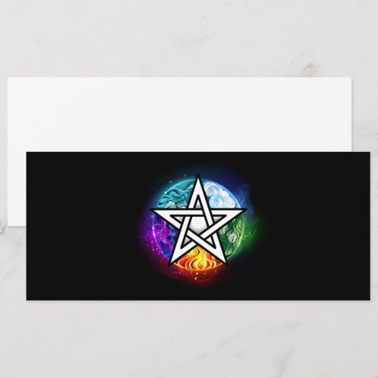 Wiccan pentagram (Front/Back)