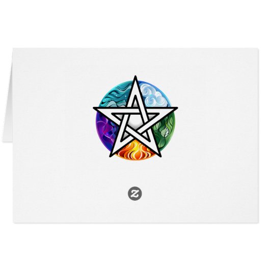 Wiccan pentagram (Back Horizontal)