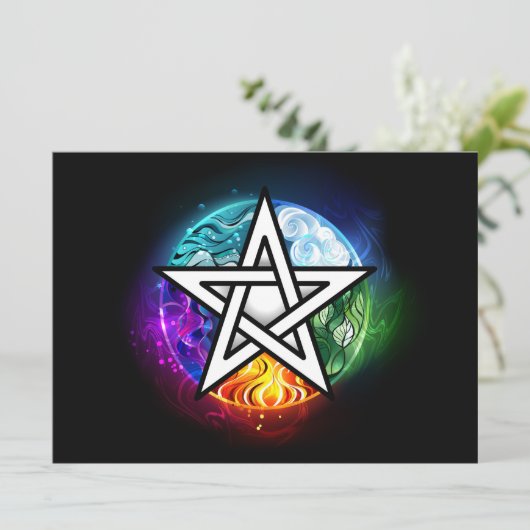 Wiccan pentagram (Standing Front)