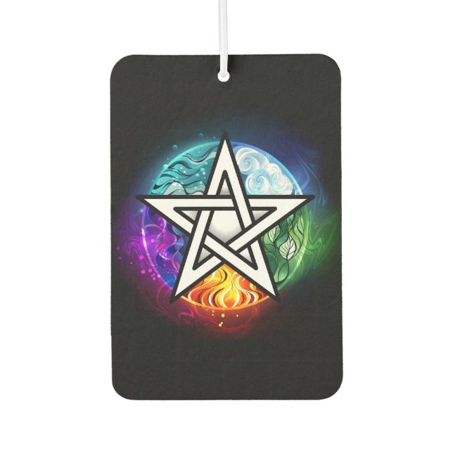 Wiccan pentagram air freshener (Front)