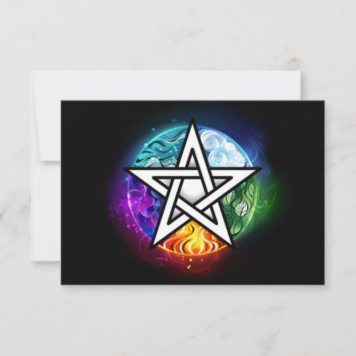 Wiccan pentagram announcement