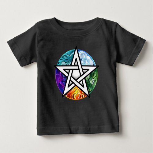 Wiccan pentagram baby T_Shirt