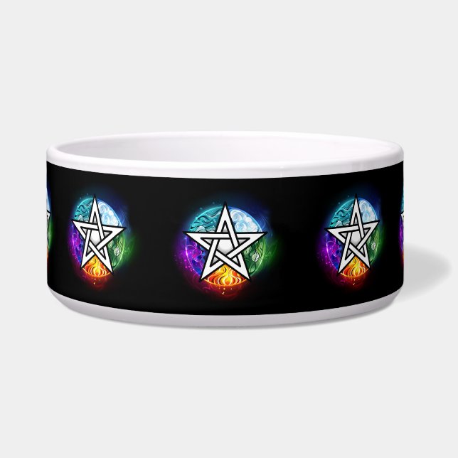 Wiccan pentagram bowl (Front)