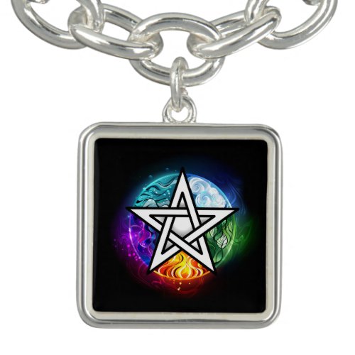 Wiccan pentagram bracelet