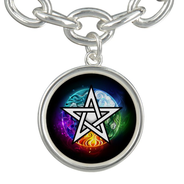 Wiccan pentagram bracelet (Design)