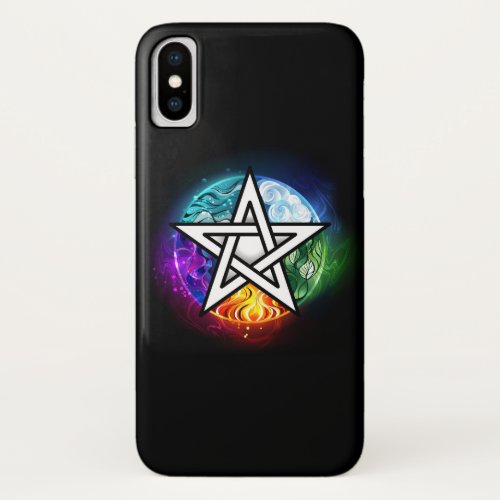 Wiccan pentagram iPhone x case
