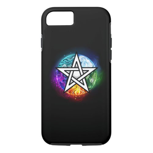 Wiccan pentagram iPhone 87 case
