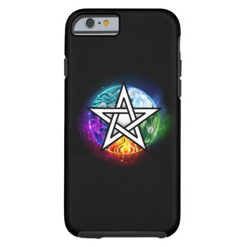 Wiccan pentagram tough iPhone 6 case