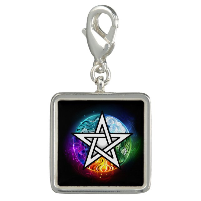 Wiccan pentagram charm (Front)