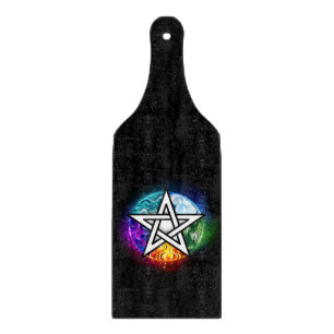 Wiccan pentagram cutting board