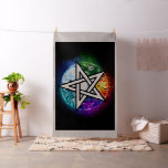 Wiccan pentagram fabric