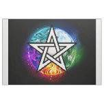 Wiccan pentagram fabric