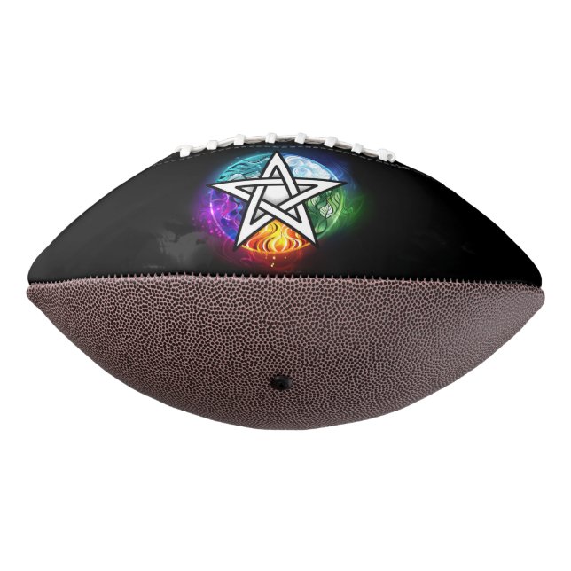 Wiccan pentagram football (Rotated 270)