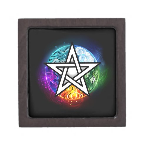 Wiccan pentagram gift box