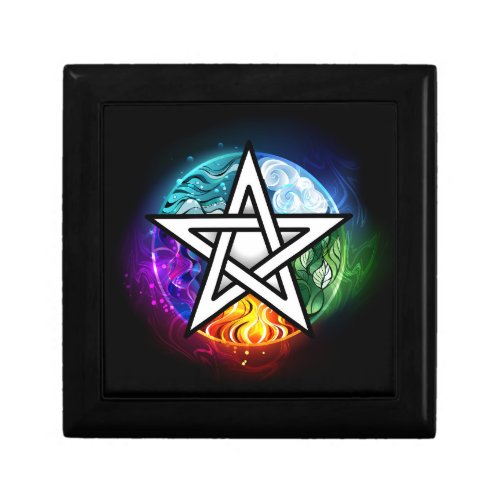 Wiccan pentagram gift box