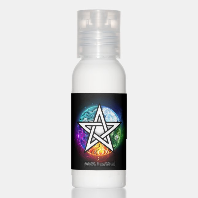 Wiccan pentagram hand lotion (Front)