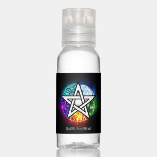 Wiccan pentagram hand sanitizer
